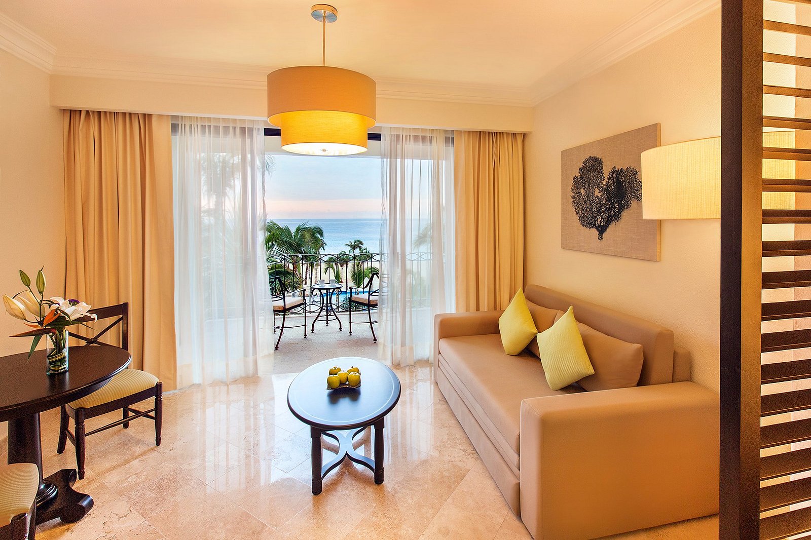 Dreams Los Cabos ocean view suite living area